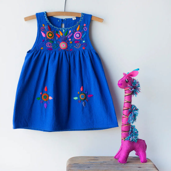 Jardinita Royal Blue Dress