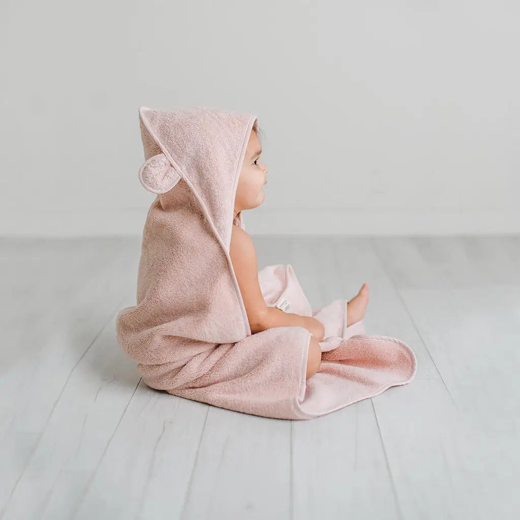 Organic Pink Hooded Towel