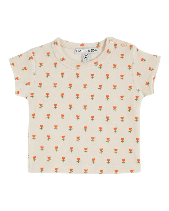 French Terry Cream Tulip Tee