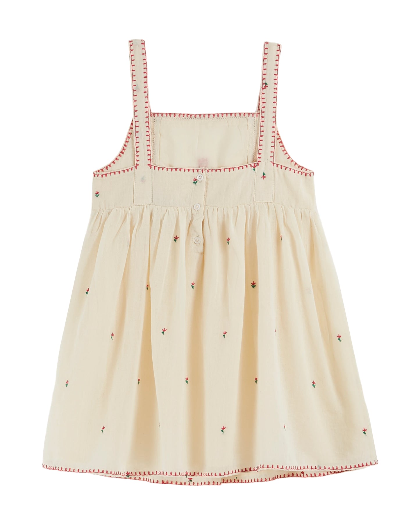 Ecru Tulip Embroidered Dress