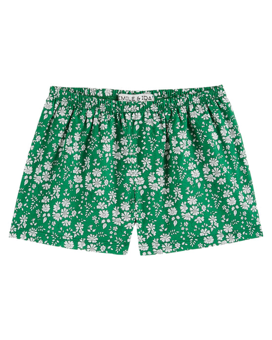 Green Liberty Print Shorts