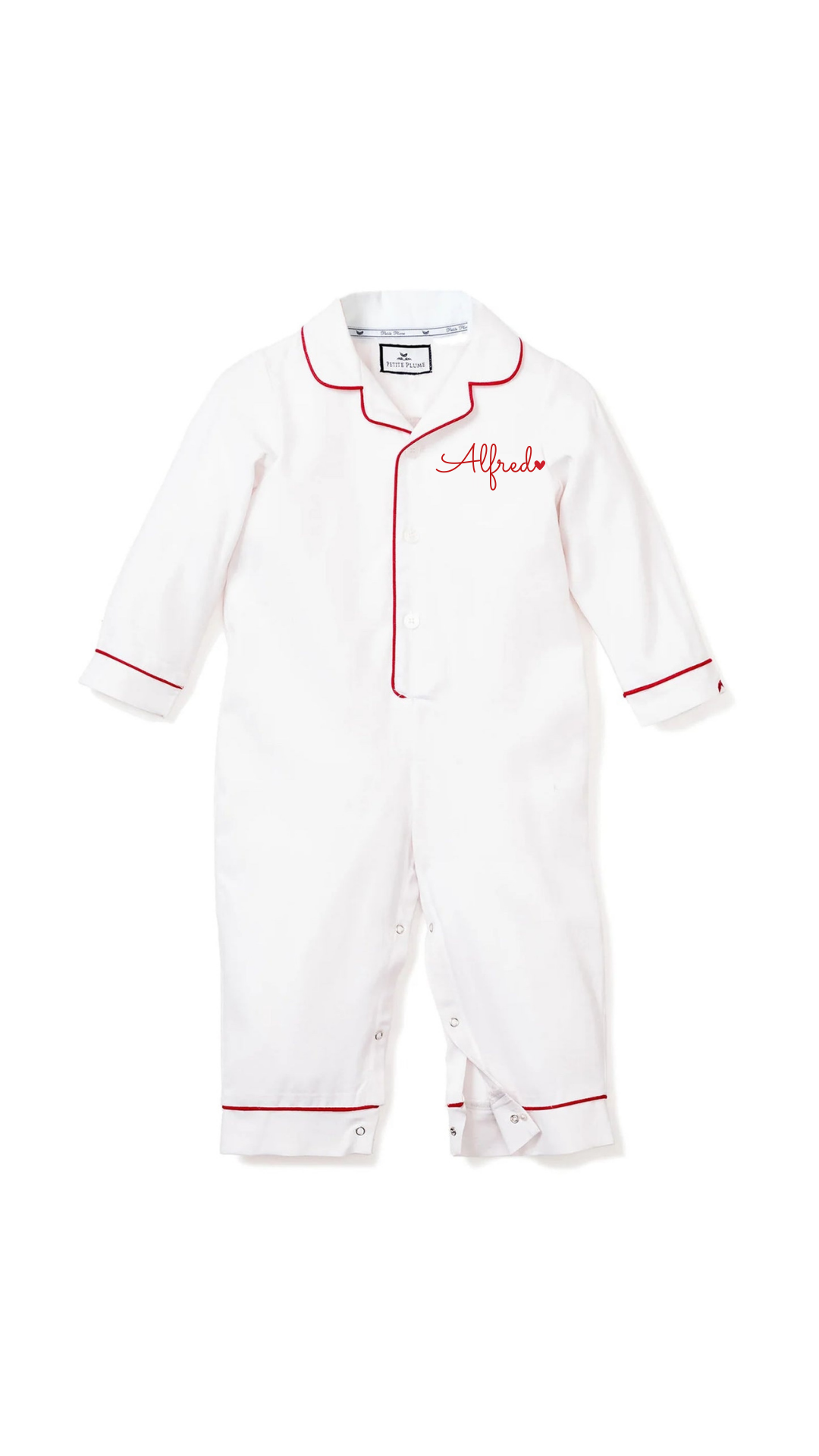 Baby Valentine's Twill Romper