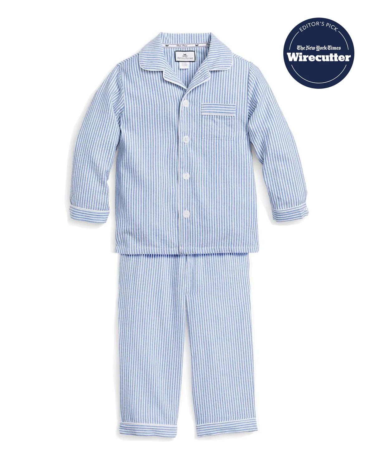 Petite Plume French Blue Seersucker Pajamas
