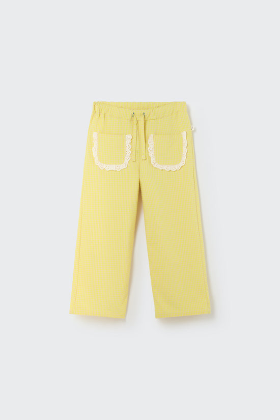 Neon Yellow Gingham Pants