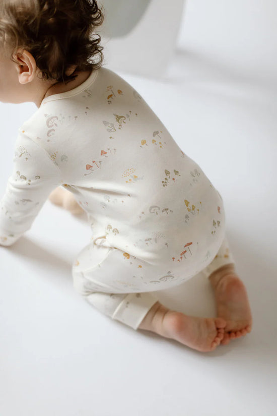 Mini Mushrooms Placket Romper