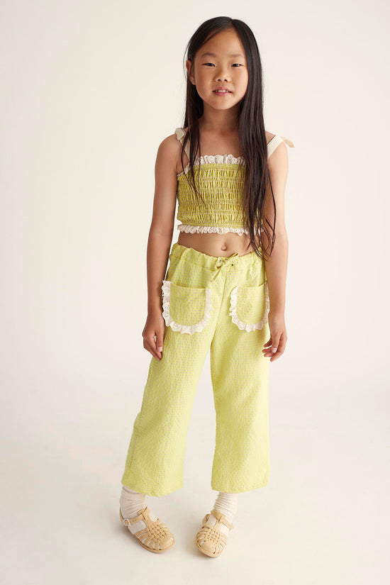 Neon Yellow Gingham Pants