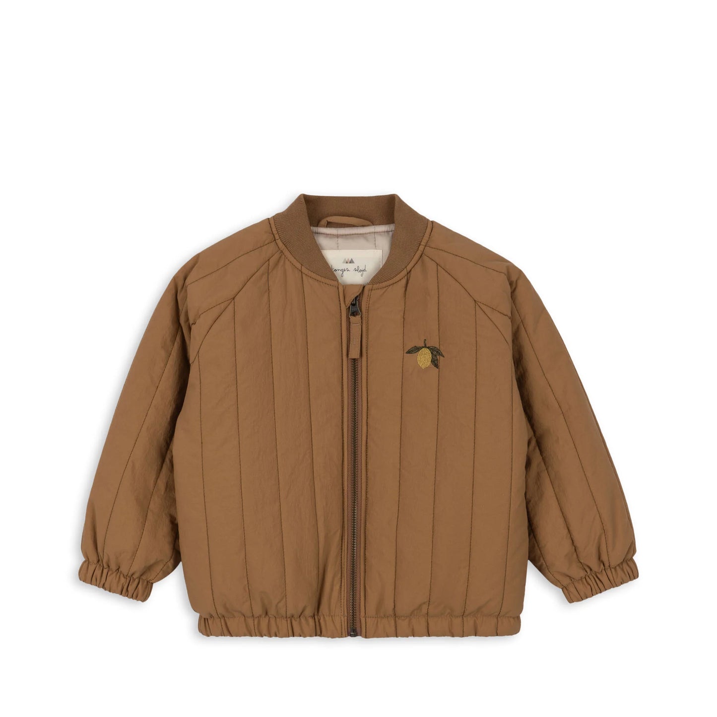 Juno Bomber Jacket in Tobacco Brown Lemon