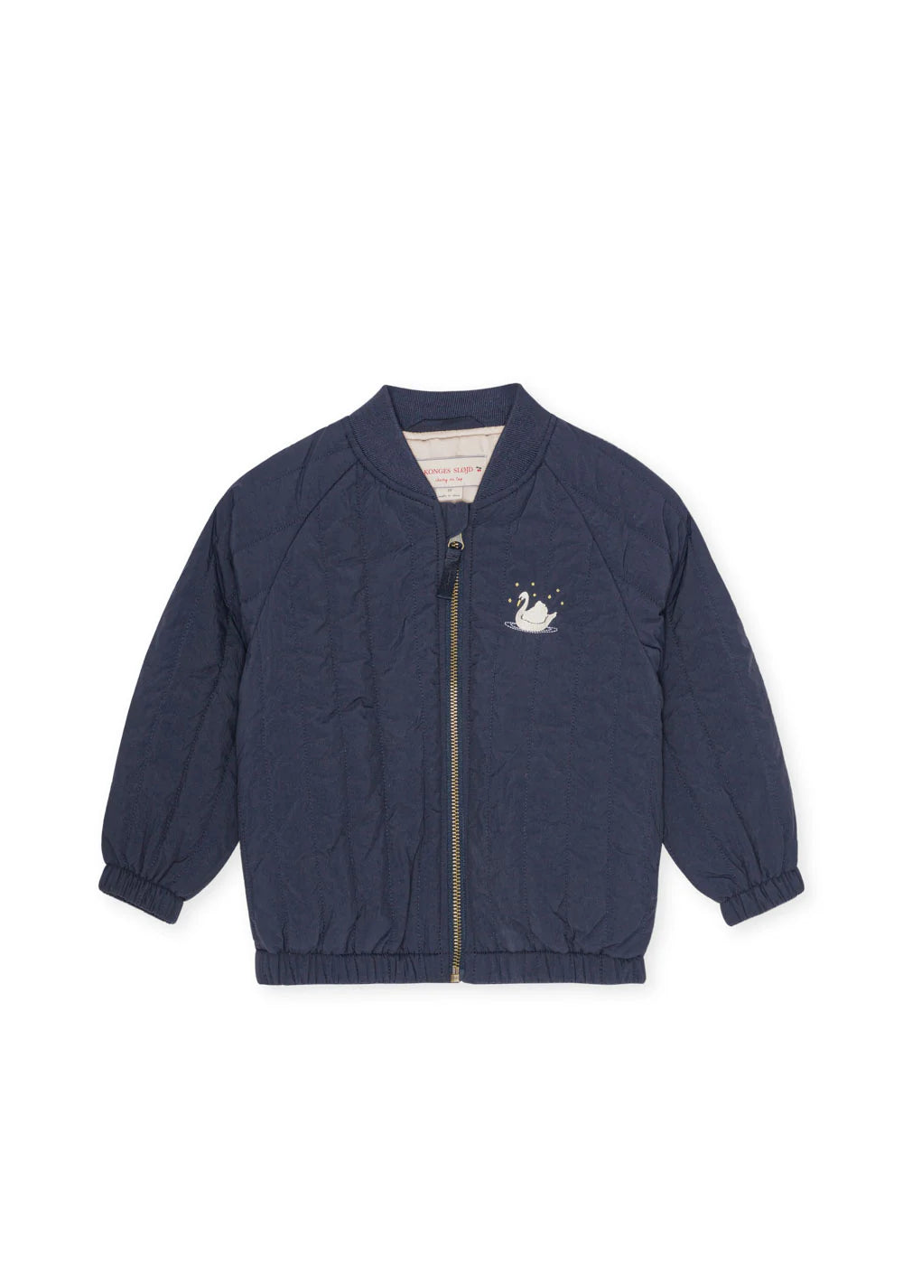 Juno Sequin Bomber Jacket in Navy Swan