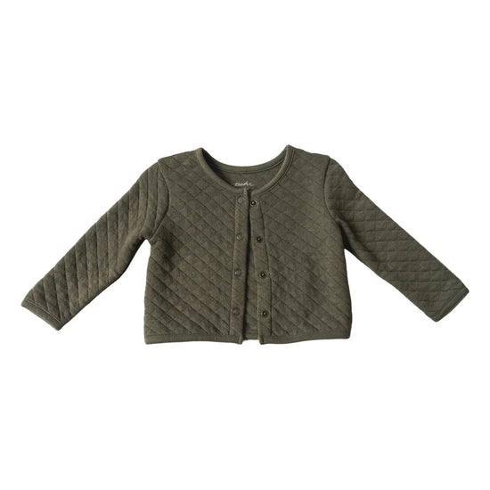 Olive Cozy Snap Front Jacket