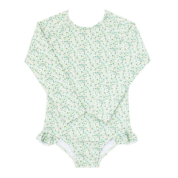 Sea Marsh Floral One Piece Rashguard