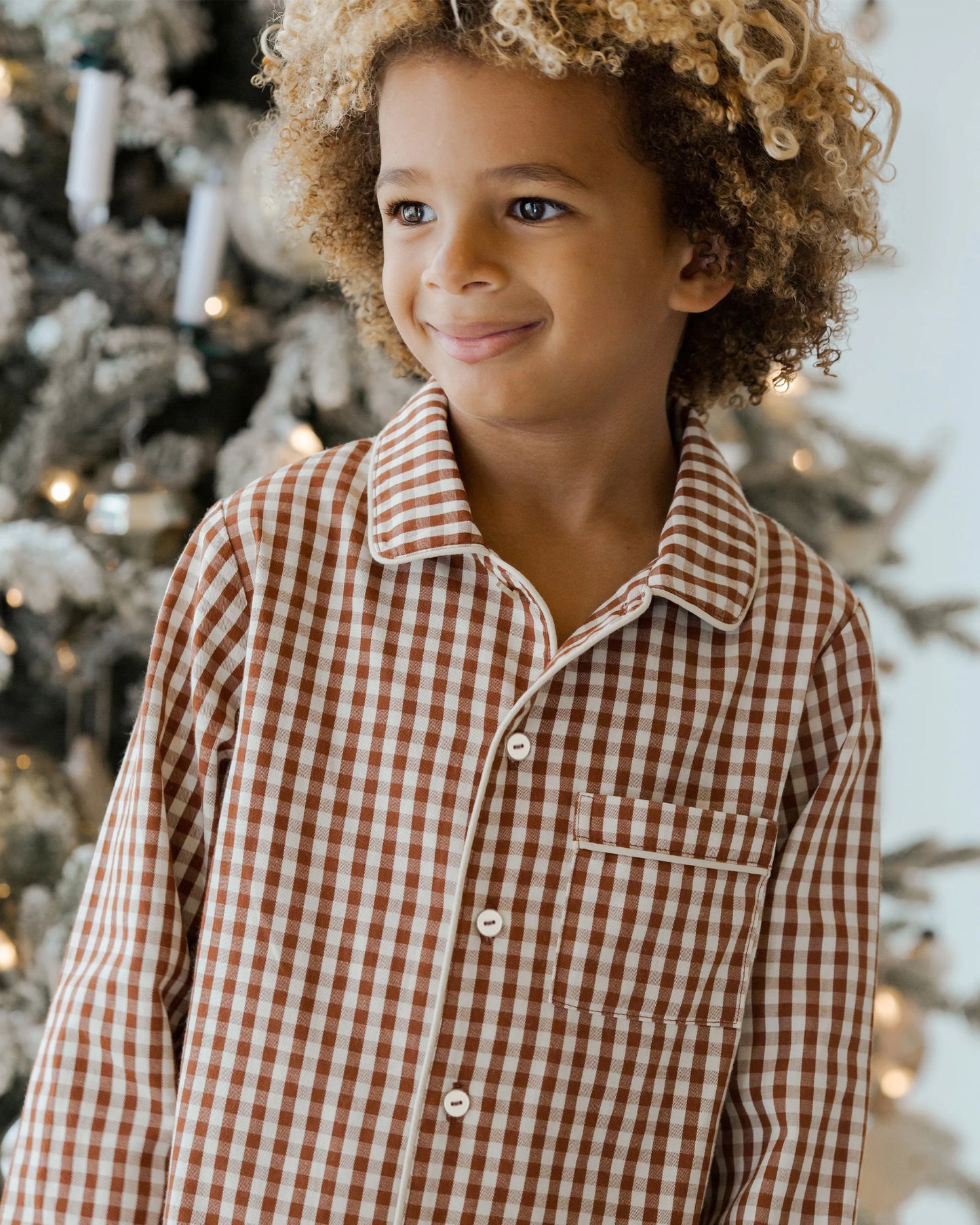 Brick Gingham Pajamas