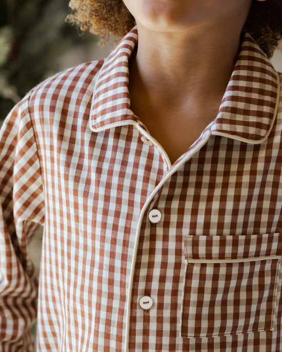 Brick Gingham Pajamas