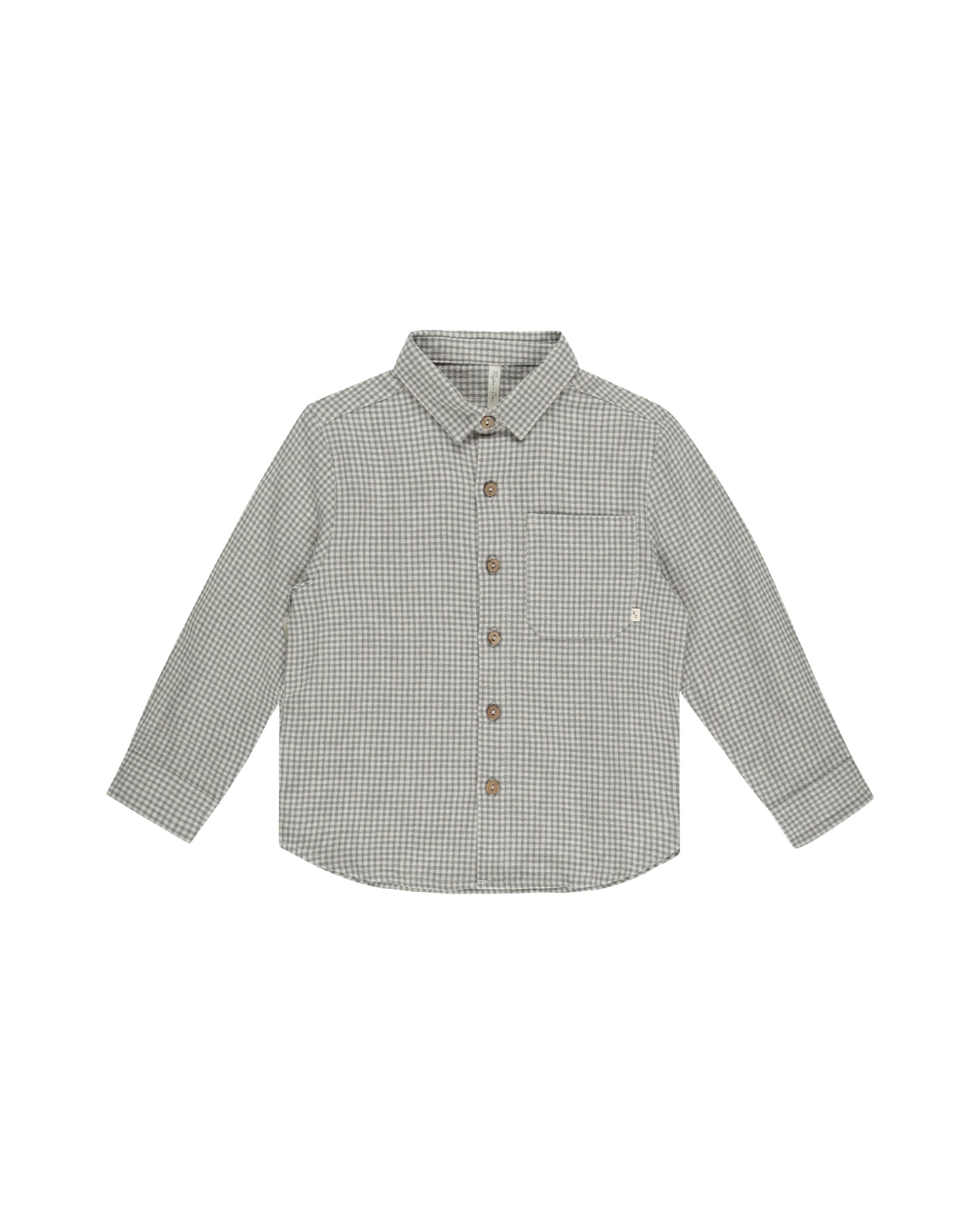 Forest Gingham Collared Long Sleeve Shirt