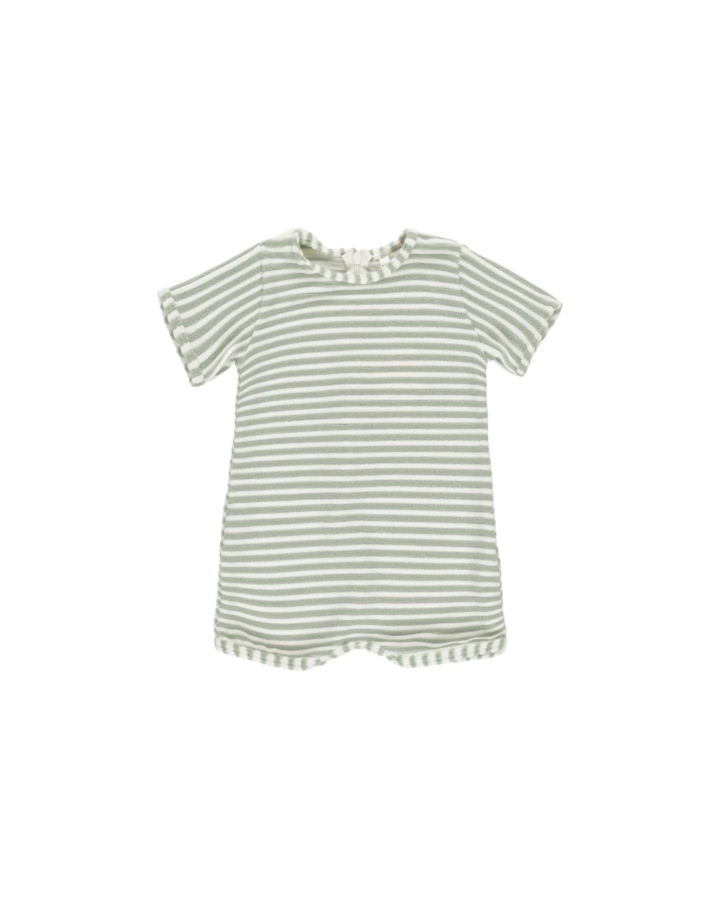 Sage Stripe Shorty One-Piece