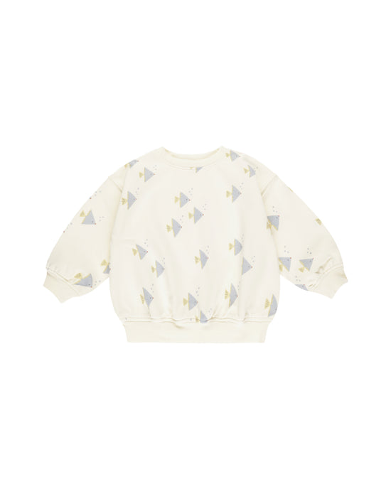 Angel Fish Print Sweatshirt