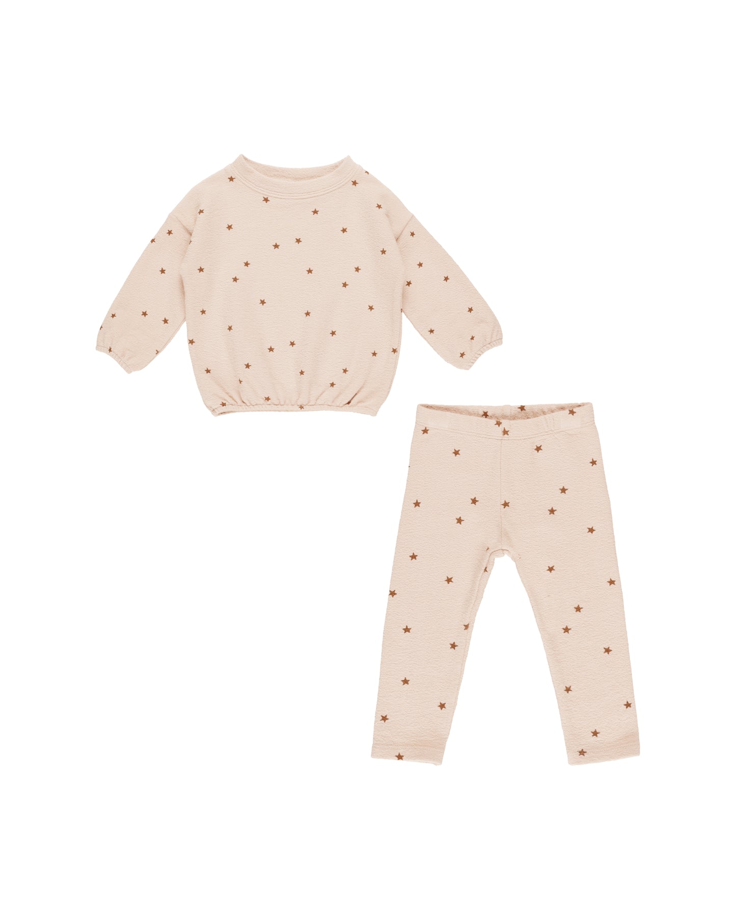 Knit Set in Shell Stars Print