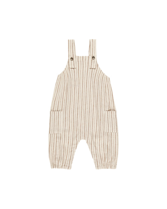 Cargo Baby Overall in Saddle Pinstripe