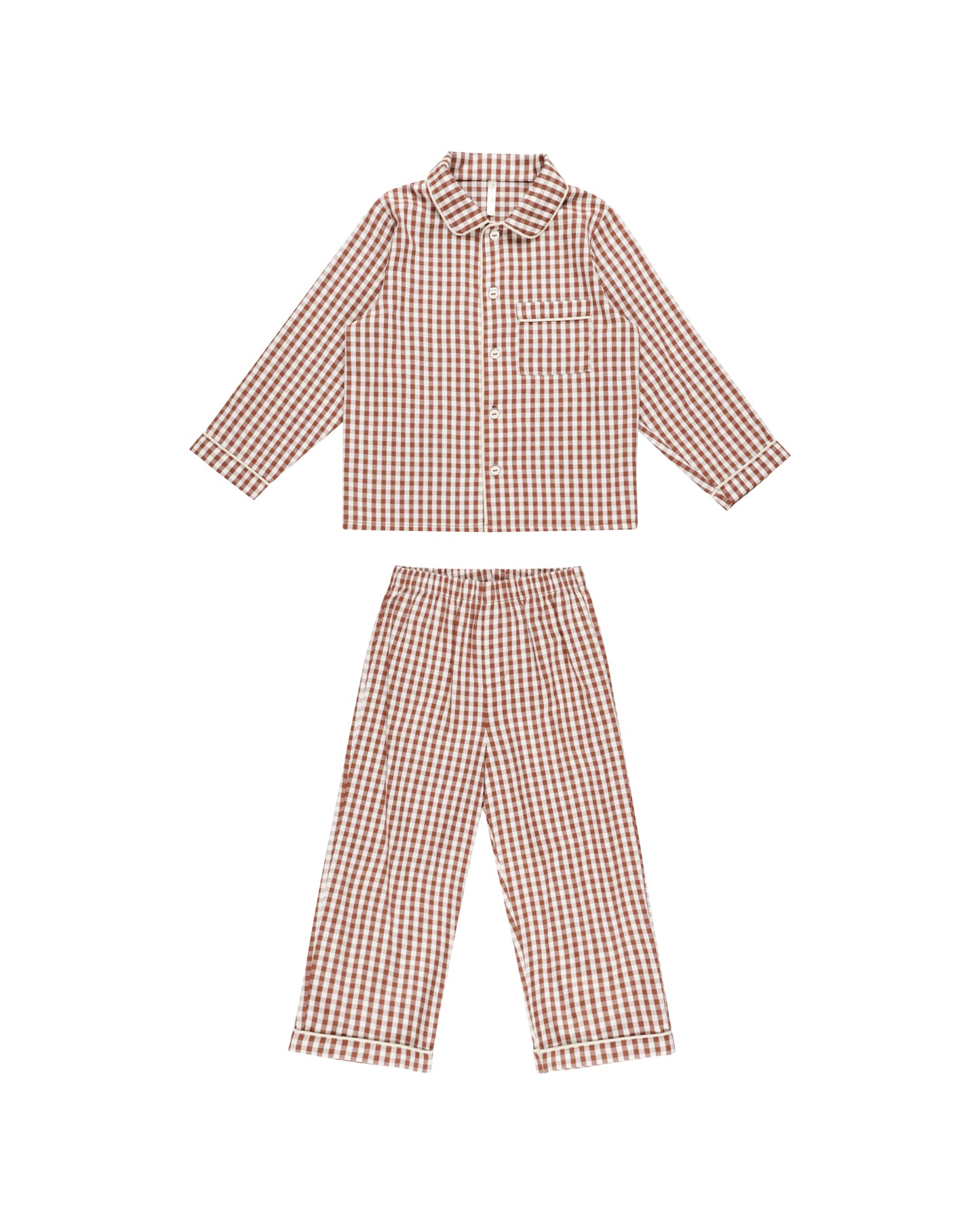 Brick Gingham Pajamas