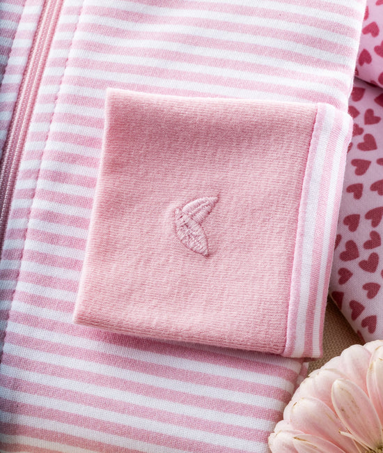 Pima Cotton Pink Stripe Sleeper