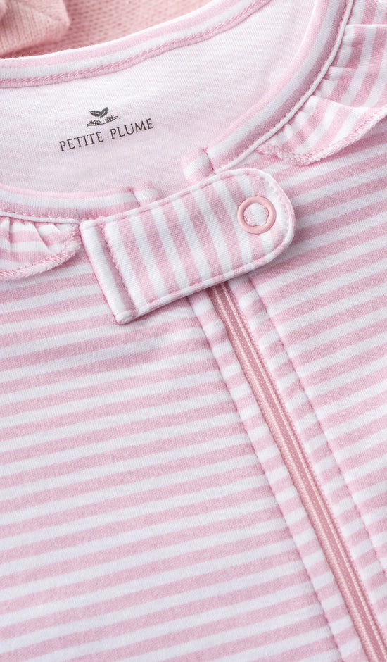 Pima Cotton Pink Stripe Sleeper