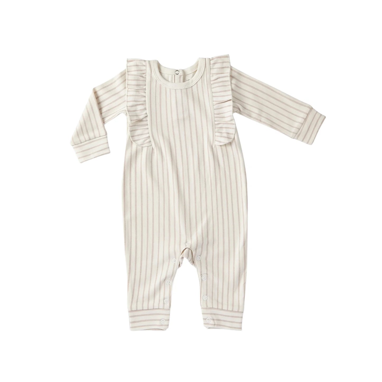 Peony Stripes Away Ruffle Romper