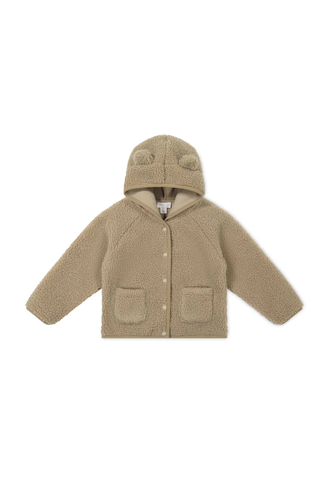 Tatum Sherpa Jacket in Cashew