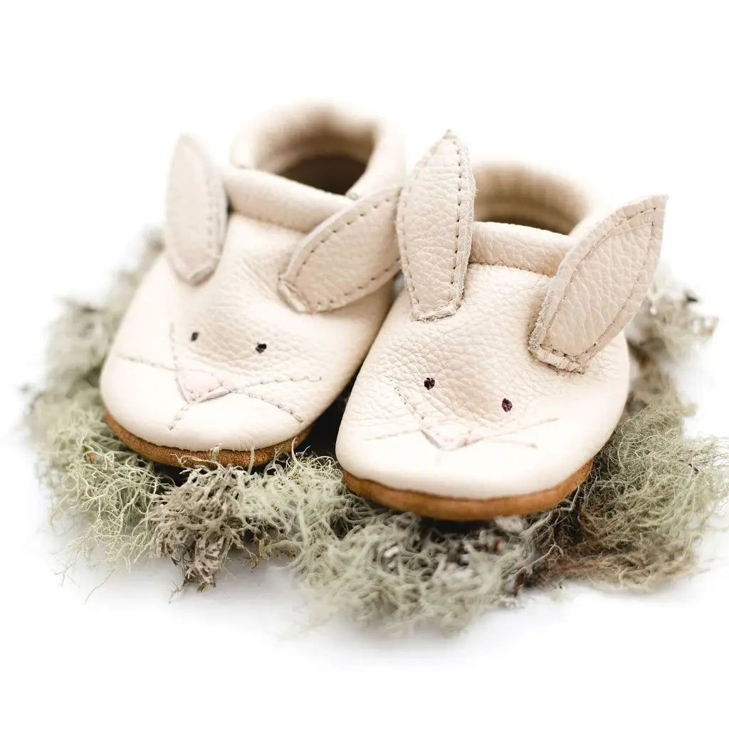 Bunny Leather Moccasins