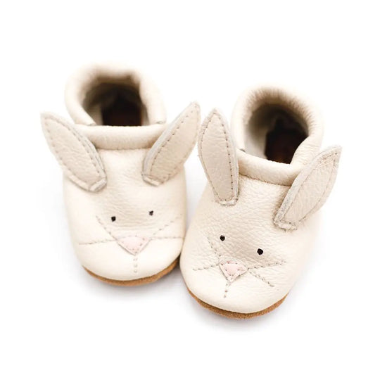 Bunny Leather Moccasins