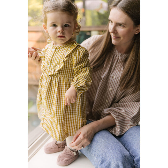 Gingham Dress in Dijon