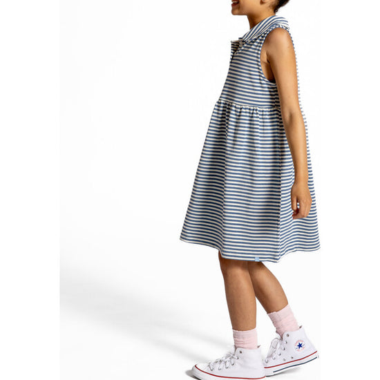 Cream and Denim Tennis Dress