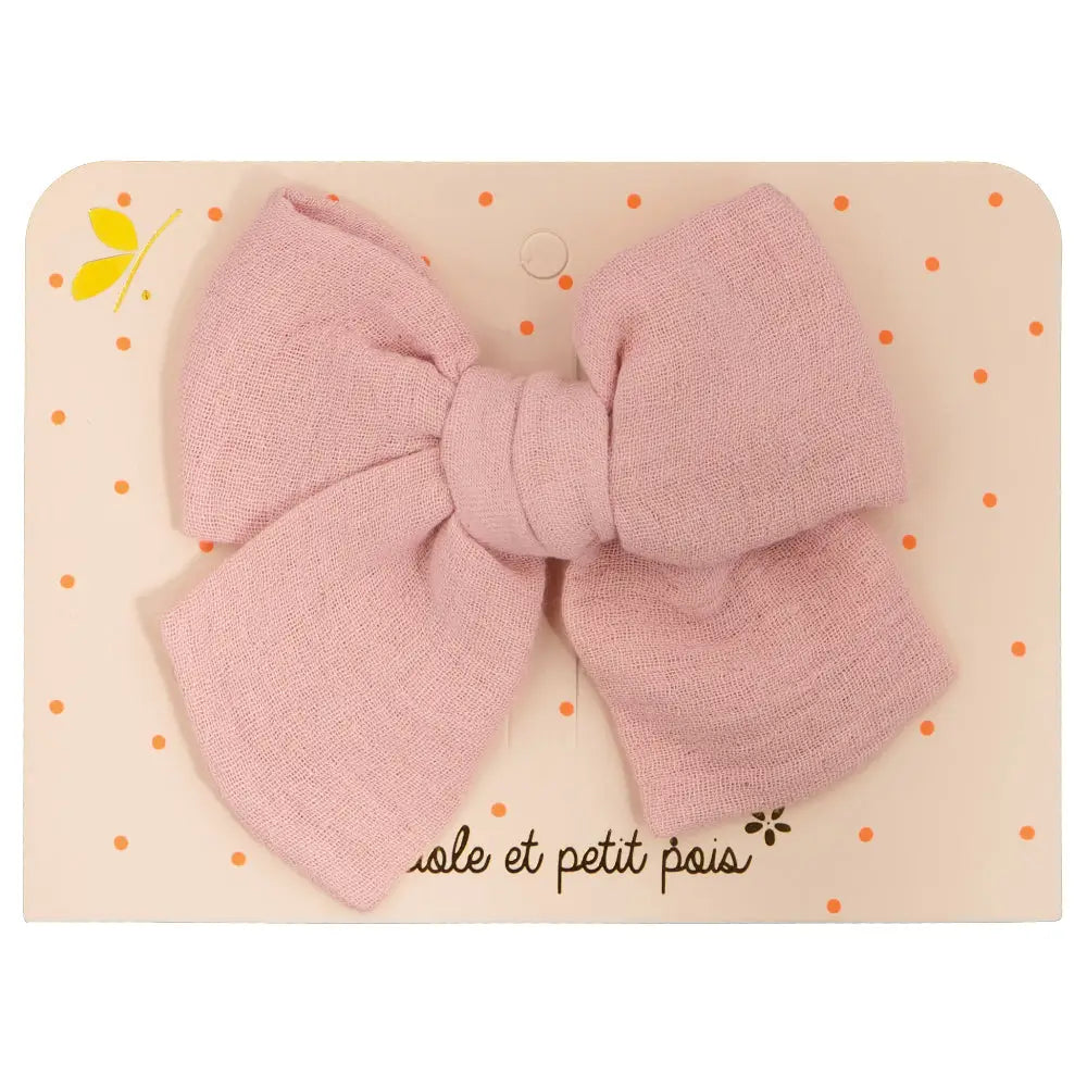 Large Pink Bow Hair Clip