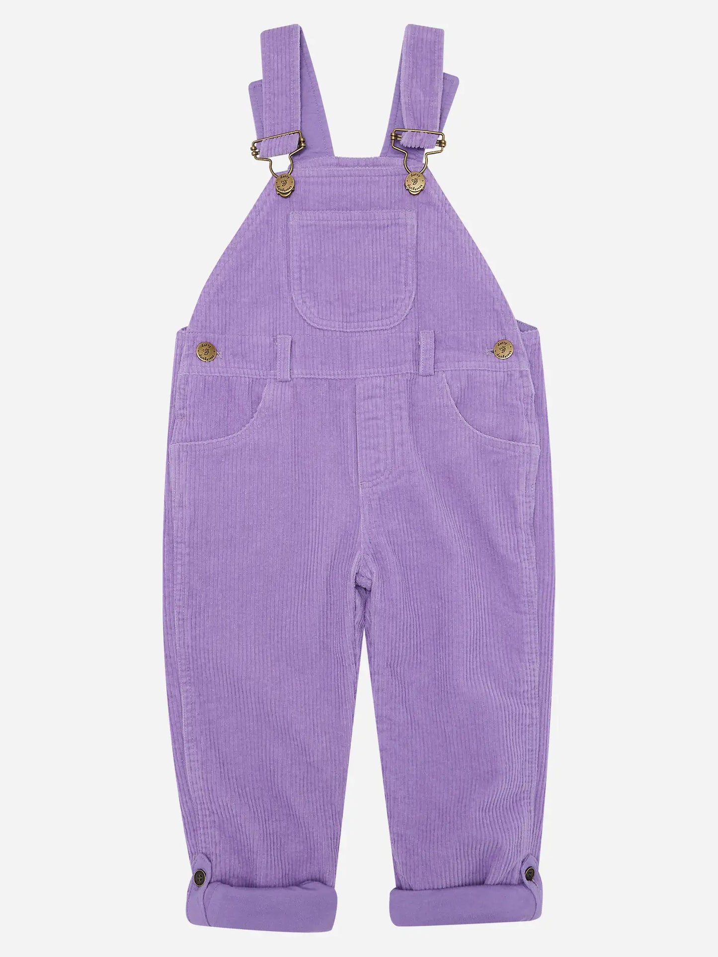Violet Chunky Cord Dungarees