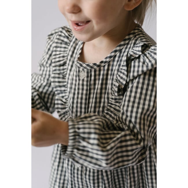 Gingham Dress in Indigo