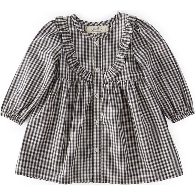 Gingham Dress in Indigo