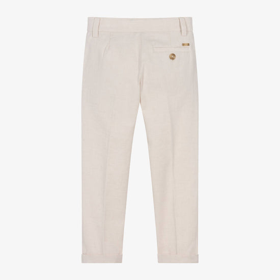 Mayoral Raffia Linen Suiting Pants