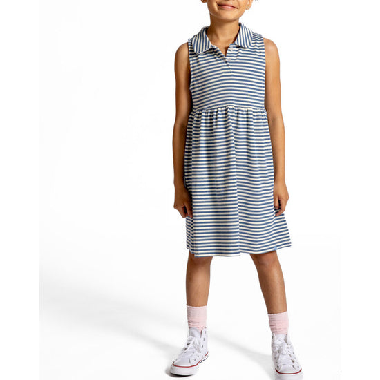 Cream and Denim Tennis Dress