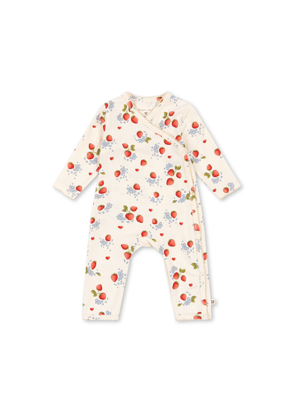 Marmalade Strawberry Print Wrap Onesie