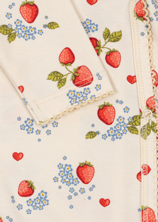 Marmalade Strawberry Print Wrap Onesie