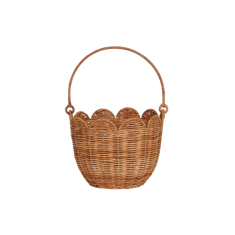 Rattan Tulip Carry Basket in Natural