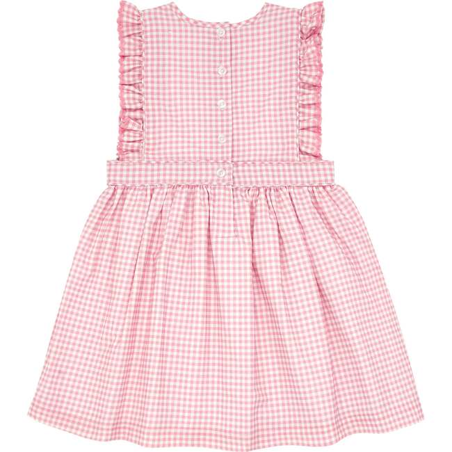 Guava Gingham Pinafore Dress