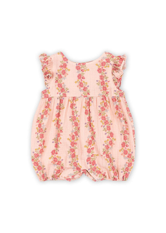 Floria Pink Coco Frill Romper