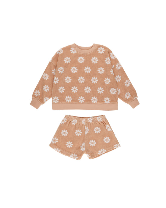 French Terry Daisy Print Karli Set