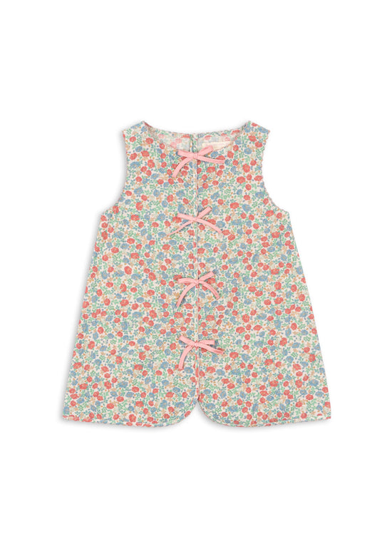 Fiola Floral Print Mini Bow Dress