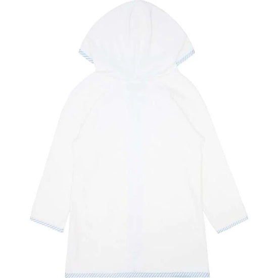 White French Terry Hooded Cover-up